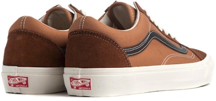Vans Vault OG Old Skool LX 'Coklat Putih' VN0A38FWVZ11 Shop Vans Vault OG Old Skool LX 'Coklat Putih' VN0A38FWVZ11