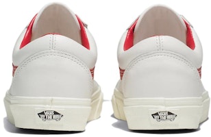 ヴァンズ オールドスクール ヴィンテージレザー クリーム/レッド VN000CP5BDU Shop ヴァンズ オールドスクール ヴィンテージレザー クリーム/レッド VN000CP5BDU