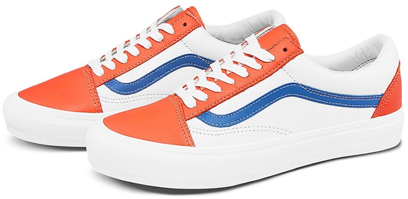 Vans Old Skool Vlt Lx 'White Orange Blue' VN0A4BVF22E Order Vans Old Skool Vlt Lx 'White Orange Blue' VN0A4BVF22E