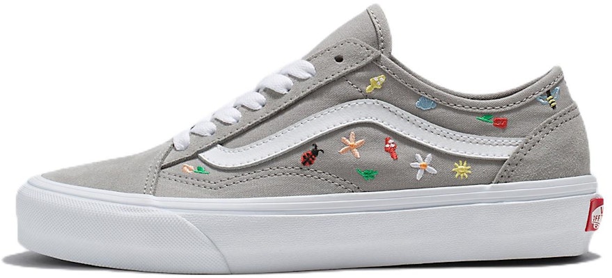 Vans Old Skool 防滑耐磨輕便 低幫 板鞋 男女同款 灰白 Buy Vans Old Skool 防滑耐磨輕便 低幫 板鞋 男女同款 灰白