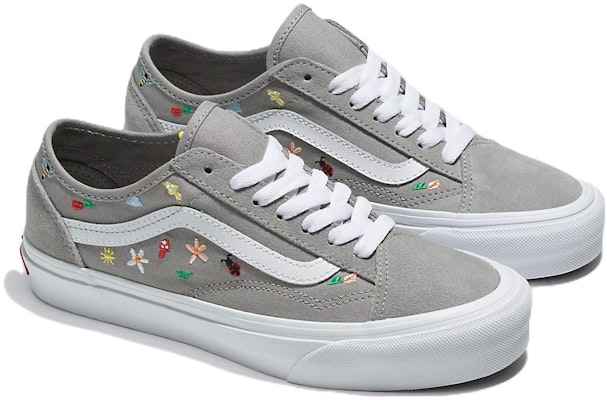 Vans Old Skool 防滑耐磨輕便 低幫 板鞋 男女同款 灰白 Order Vans Old Skool 防滑耐磨輕便 低幫 板鞋 男女同款 灰白