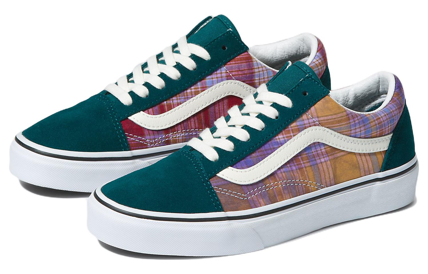 Lookbook Vans Old Skool 潮流便服 防滑耐磨 低筒 滑板鞋 男女皆宜 綠色