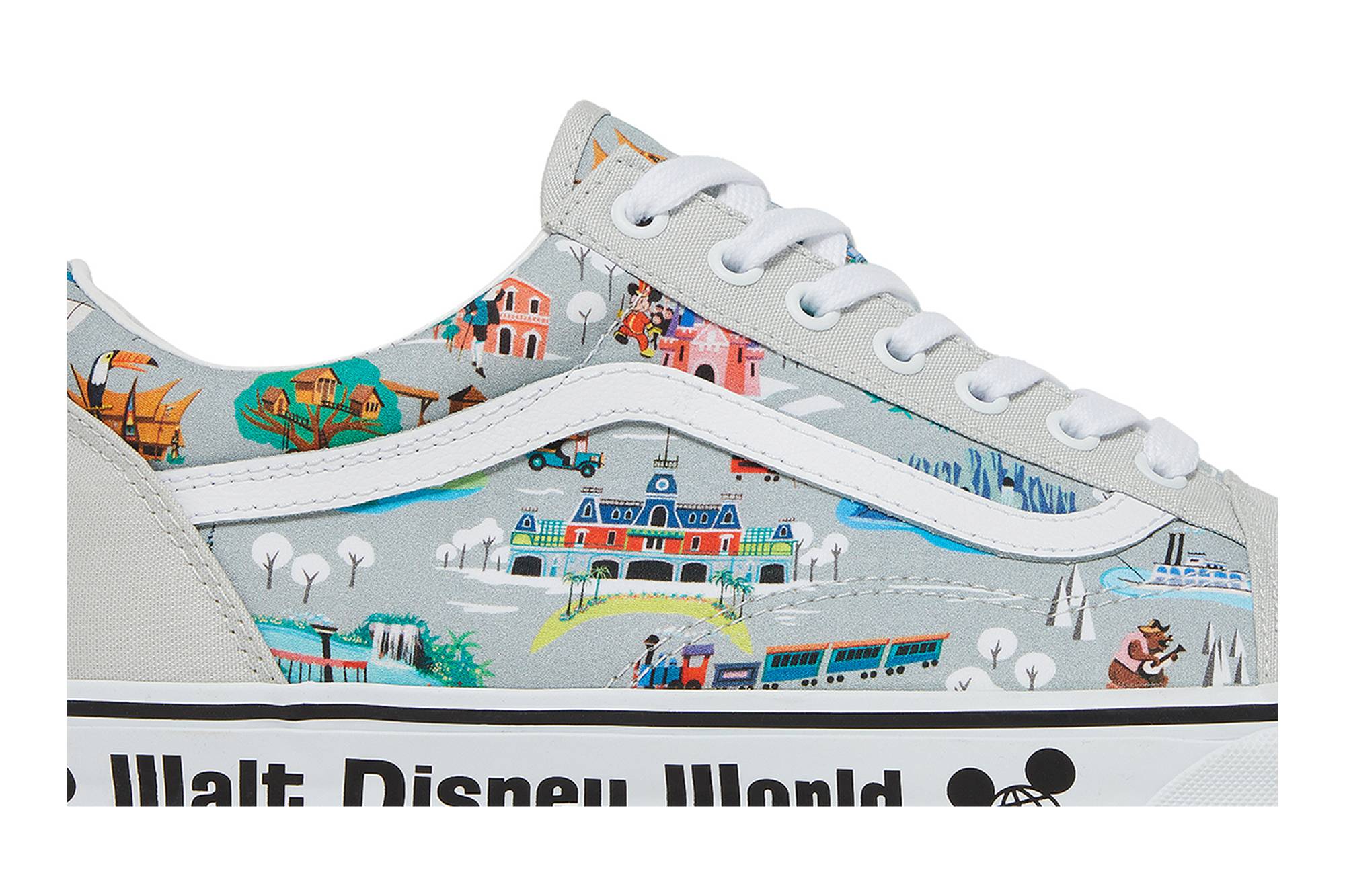 Order Vans Old Skool 華特迪士尼世界 50週年紀念公園地圖 '灰色' VN0A3WKTGYW