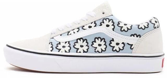 Vans Old Skool 低幫 板鞋 男女同款 白藍印花 Buy Vans Old Skool 低幫 板鞋 男女同款 白藍印花