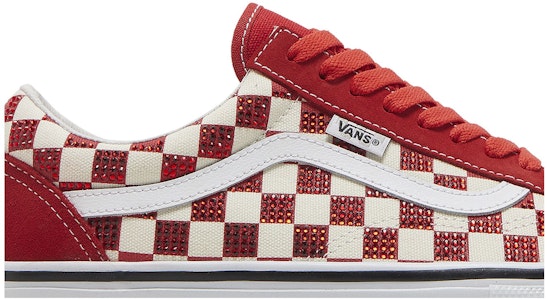 Vans Old Skool x Supreme x Swarovski 'Merah' VN0A5KRXRED Order Vans Old Skool x Supreme x Swarovski 'Merah' VN0A5KRXRED