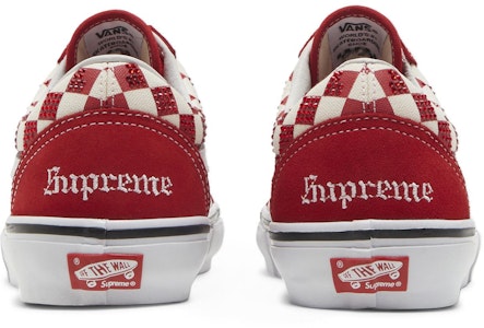 Vans Old Skool x Supreme x Swarovski 'Merah' VN0A5KRXRED Details for Vans Old Skool x Supreme x Swarovski 'Merah' VN0A5KRXRED