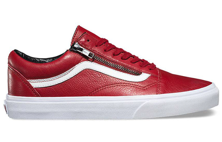 Order Vans Old Skool Zip ''Cuir Antique - Piment Rouge'' VN00018GJTH
