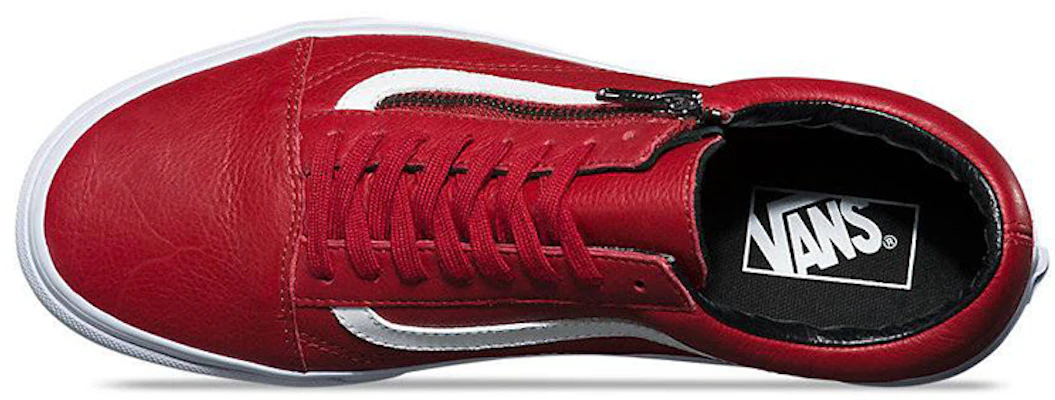 Vans Old Skool Zip ''Cuir Antique - Piment Rouge'' VN00018GJTH Shop Vans Old Skool Zip ''Cuir Antique - Piment Rouge'' VN00018GJTH