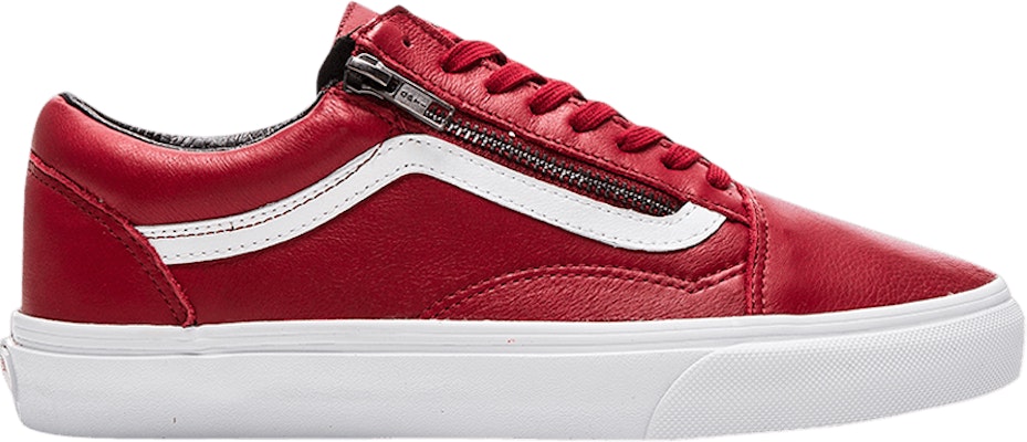 Vans antique leather sales old skool zip