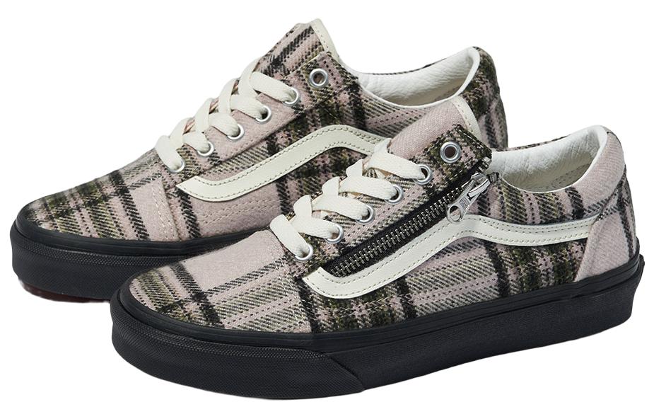 Order ヴァンズ オールドスクール ジップ ベージュ/ブラック VN0A3493BMA