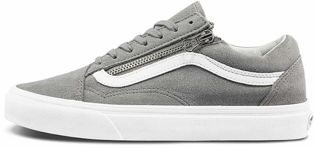 Vans Unisex Old Skool Zip Low-Top Kasut Kelabu 'Gray White' VN0A3493A4F Buy Vans Unisex Old Skool Zip Low-Top Kasut Kelabu 'Gray White' VN0A3493A4F