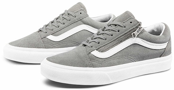 Vans Unisex Old Skool Zip Low-Top Kasut Kelabu 'Gray White' VN0A3493A4F Order Vans Unisex Old Skool Zip Low-Top Kasut Kelabu 'Gray White' VN0A3493A4F