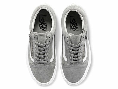 Vans Unisex Old Skool Zip Low-Top Kasut Kelabu 'Gray White' VN0A3493A4F Lookbook Vans Unisex Old Skool Zip Low-Top Kasut Kelabu 'Gray White' VN0A3493A4F