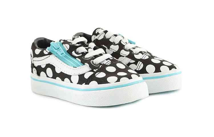 Lookbook Vans Old Skool Zip 'Polka Dots - Hitam' VN0A38EFMMX