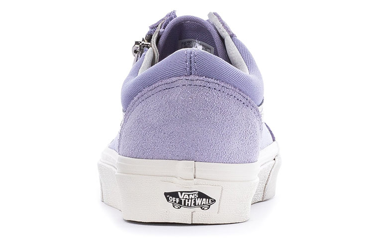 Lookbook Vans Old Skool 低幫 板鞋 男女同款 紫白色