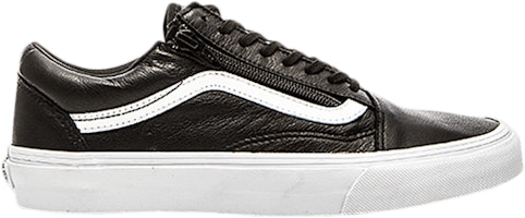 Vans Old Skool Zip Premium Leather 'Black' VN018GEW9 Vans Old Skool Zip Premium Leather 'Black' VN018GEW9
