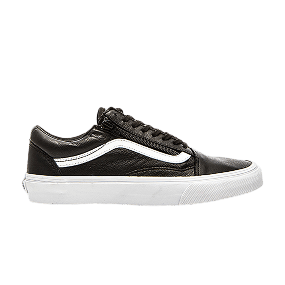 Vans Old Skool Zip Premium Leather 'Black' VN018GEW9