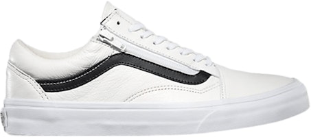 Vans Old Skool Zip Premium Leather 'White' VN018GEWB Vans Old Skool Zip Premium Leather 'White' VN018GEWB