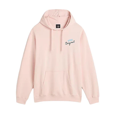 Vans Orange Records Pink Pullover Hoodie for Men - Loose Fit VN000K5YCHN