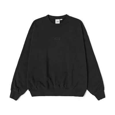 Vans OTW SS24 Black Unisex Pullover Crewneck Long-Sleeve Sweatshirt VN000GBWBLK