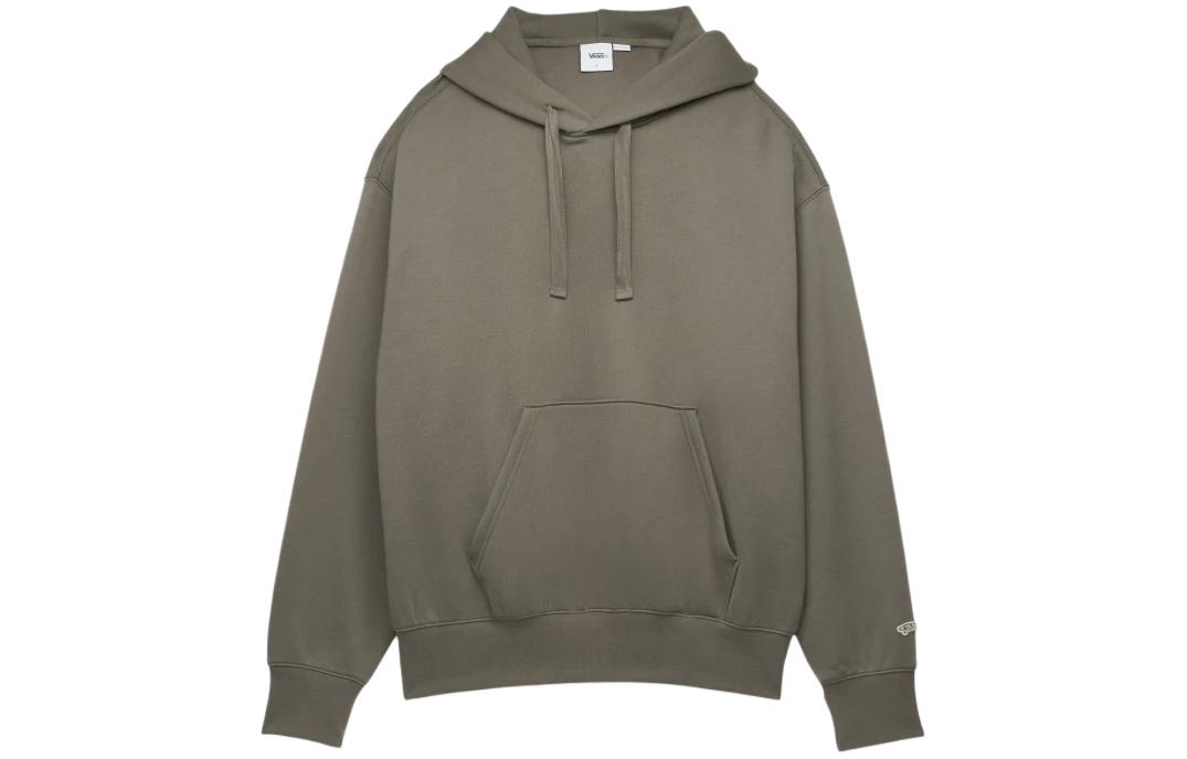 Vans OTW SS24 Brown Oversized Hoodie Unisex Long Sleeve with Drawstrings VN000GVQCHZ