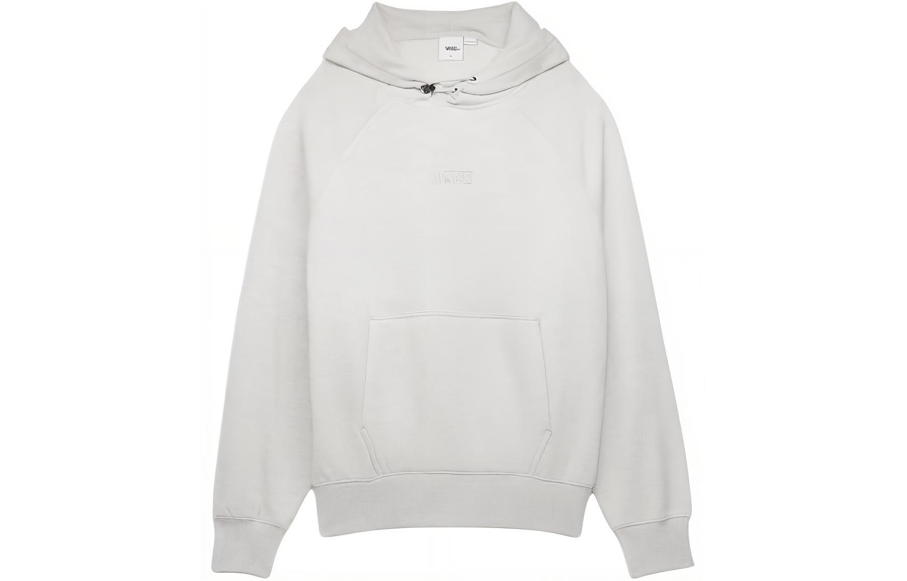 Vans OTW SS24 Embroidered Logo Gray Hoodie Unisex Casual Long Sleeve VN000GZ1RKZ