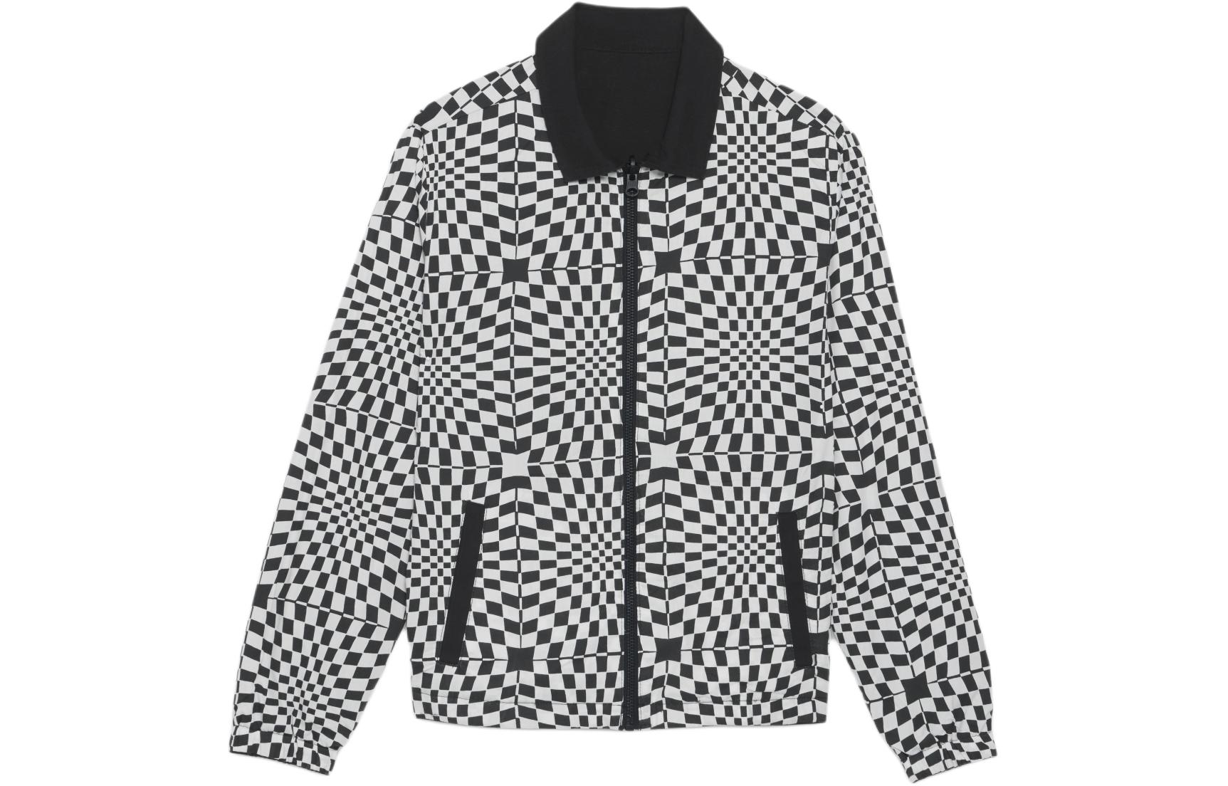 Shop Vans OTW SS24 黑色男女款雙面印花長袖外套 VN000GVZBLK