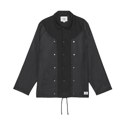 Vans OTW SS24 Solid Color Drawstring Hem Jacket Unisex Black Long Sleeve VN000GBXBLK