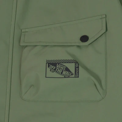 Vans 戶外休閒系列多口袋軍綠色連帽外套 男款 VN000GQEAMB Cheap Vans 戶外休閒系列多口袋軍綠色連帽外套 男款 VN000GQEAMB