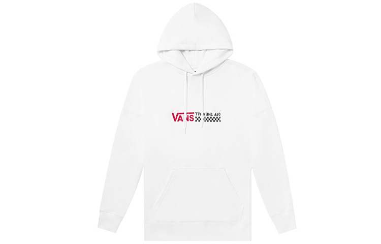 Vans Oversize Logo Print Hoodie White Unisex VN0A4ML7WHT