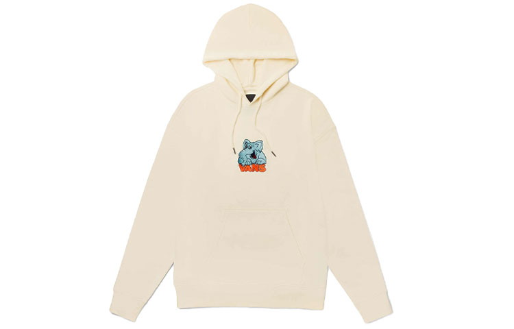 Vans Oversized Retro Hoodie Cartoon Print Unisex White Couples Pullover VN0A5H9C3KS
