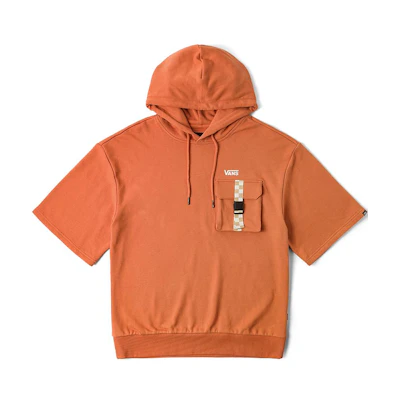Vans Oversized Soft and Comfortable Casual Short-Sleeve Sweatshirt Brick Unisex VN000GR4EHC