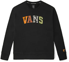 Vans Paisley Logo Crewneck Sweatshirt Couples Edition - Black VN0A4POABLK Vans Paisley Logo Crewneck Sweatshirt Couples Edition - Black VN0A4POABLK
