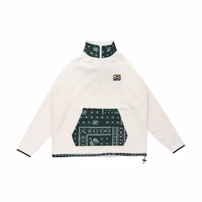 Vans Paisley Patch Logo Fleece Pullover Hoodie White VN0A5F783KS