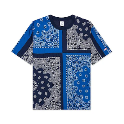 Vans Paisley Patchwork Dopamine Nautical Crewneck Tee Short Sleeve. VN0A4VLNZE5