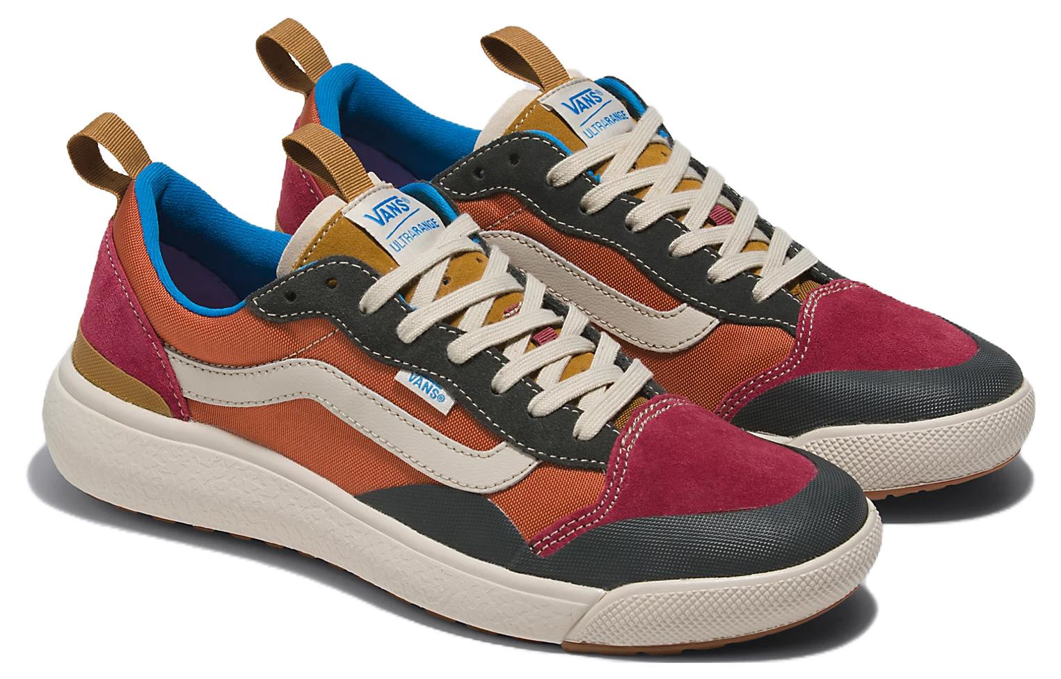 Lookbook Vans UltraRange Exo Se 舒適百搭 潮流 防滑耐磨 低筒 滑板鞋 男女同款 橙紅色