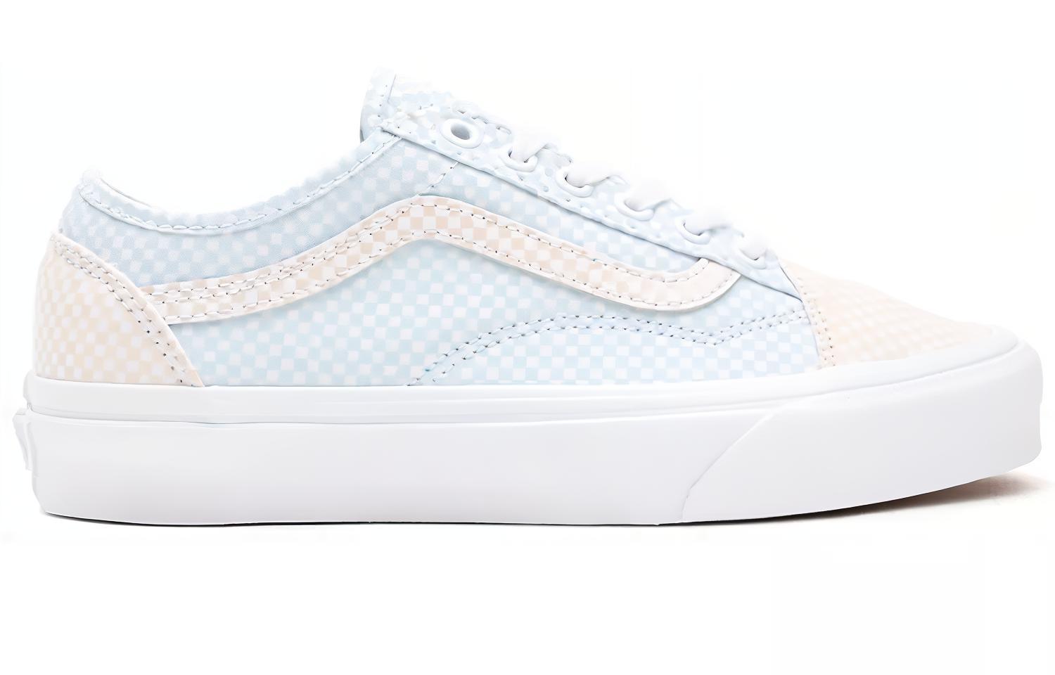 Order Vans Pastell-Karo Old Skool Tapered ''Blau Weiß'' VN0A54F44TZ