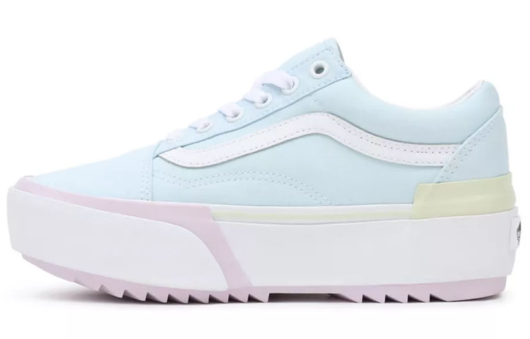 Vans Pastel Old Skool Stacked Low-Top Sneakers Blue/Pink VN0A4U1524D
