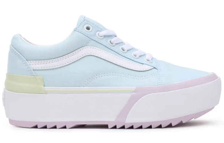 Order Vans Pastel Old Skool Stacked Sneakers Low-Top Blu/Rosa VN0A4U1524D
