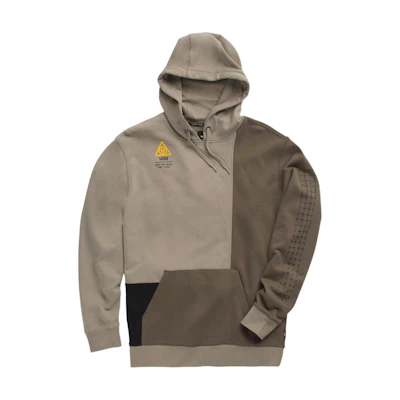 Vans Patchwork Colorblock Pullover Hoodie Brown VN0A4RQAZJH
