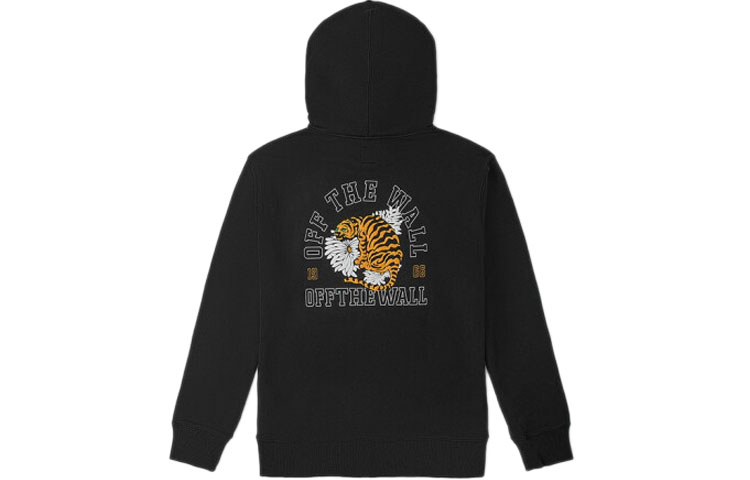 Vans Patchwork Tiger Print Hoodie Men’s Black VN0A4PO9BLK