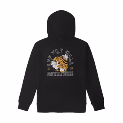 Vans Patchwork Tiger Print Hoodie Men’s Black VN0A4PO9BLK