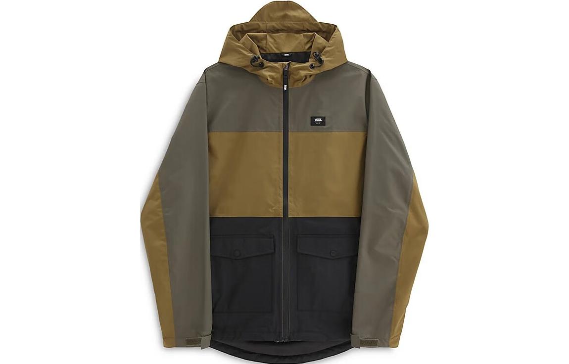 Vans Patchwork Zip-Up Hoodie Jacket - Gray VN0A5FPIZ9O