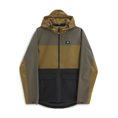 Vans Patchwork Zip-Up Hoodie Jacket - Gray VN0A5FPIZ9O