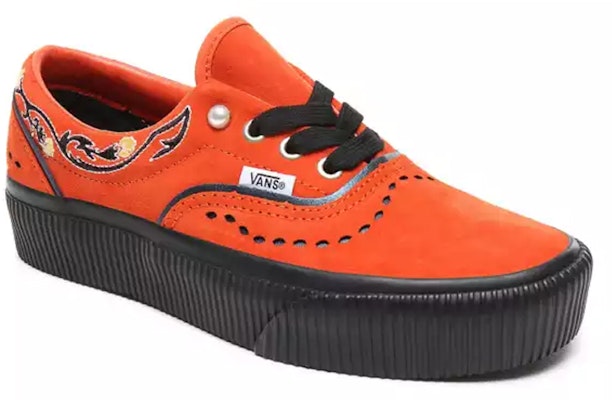 Vans Pearly Punk Era Platform 'Black Orange' VN0A3WLUVPW Lookbook Vans Pearly Punk Era Platform 'Black Orange' VN0A3WLUVPW