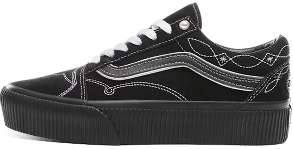 반스 펄리 펑크 올드스쿨 플랫폼 (블랙/화이트) VN0A3B3UVS2 Buy 반스 펄리 펑크 올드스쿨 플랫폼 (블랙/화이트) VN0A3B3UVS2