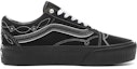 Order Vans Pearly Punk Old Skool Platform Hitam/Putih Wanita VN0A3B3UVS2