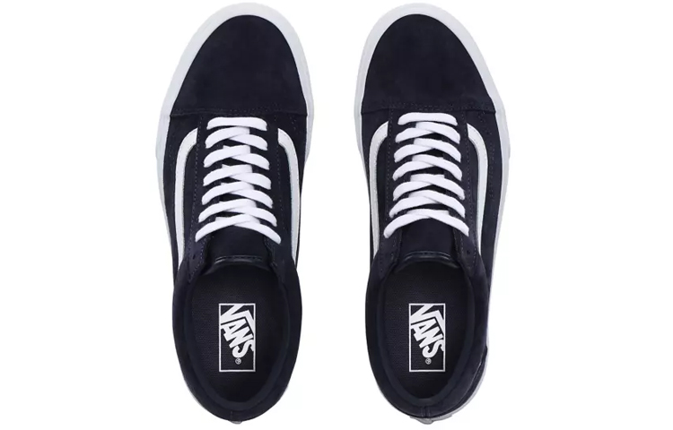 Shop Vans Pig Suede Old Skool 'Dark Blue White' VN0A4BV5TPS