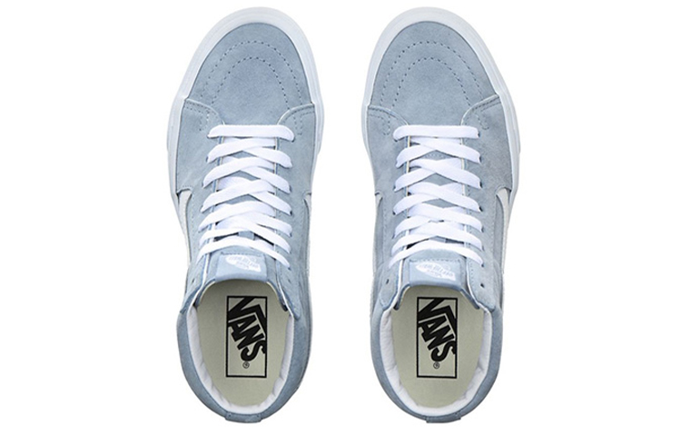 Shop Vans PIG Suede SK8-HI Zapatillas Altas Azul Claro Skateboarding VN0A4BV6V4Z