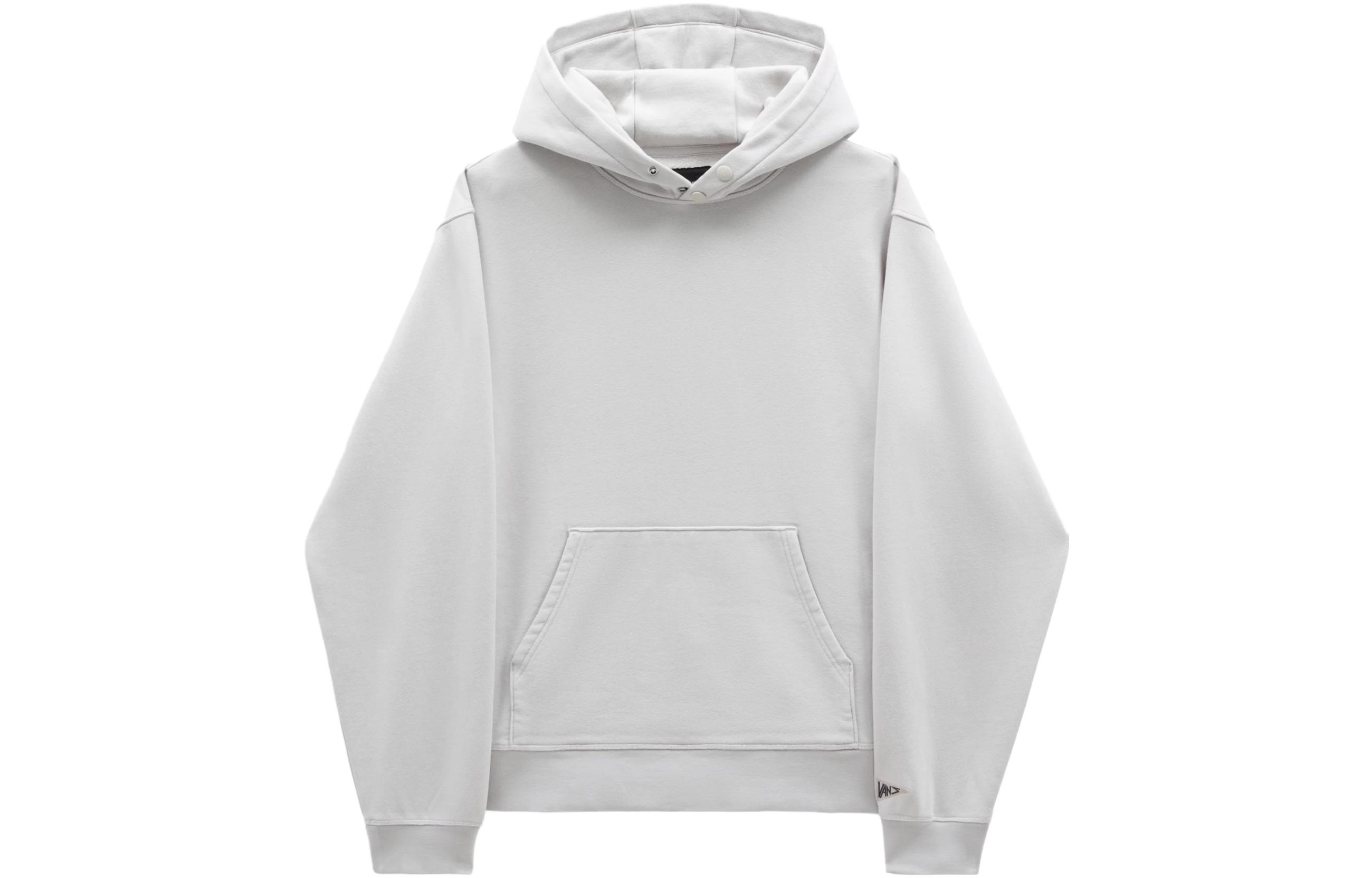 Vans Pilgrim Solid Color Hoodie Long Sleeve Pullover - Grey VN0008FQELW